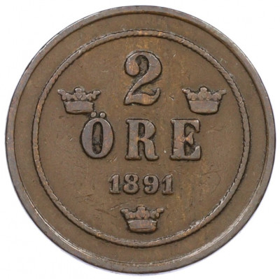 2 эре 1891 года Швеция