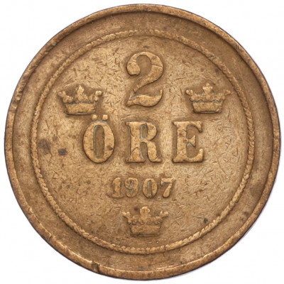 2 эре 1907 года Швеция