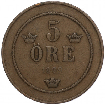 5 эре 1899 года Швеция