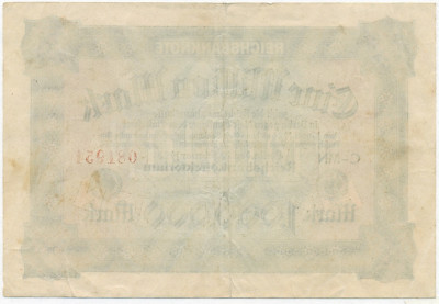 1 миллион марок 1923 года Германия