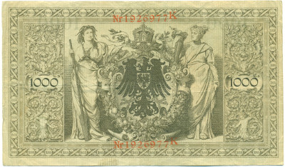 1000 марок 1910 года Германия