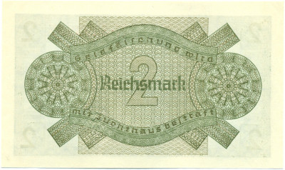 2 рейхсмарки 1940 года Германия (Для оккупированных территорий)