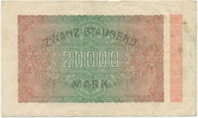 20000 марок 1923 года Германия