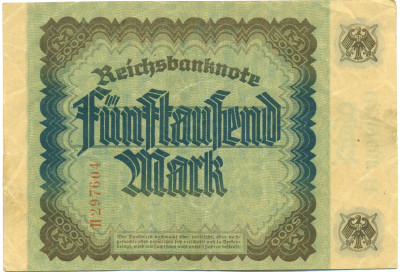 5000 марок 1922 года Германия