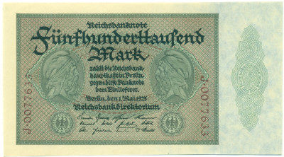 500000 марок 1923 года Германия