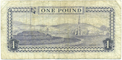1 фунт 1975 года Остров Мэн