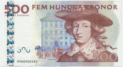 500 крон 2009 года Швеция