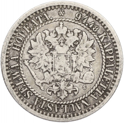 1 марка 1866 года Русская Финляндия