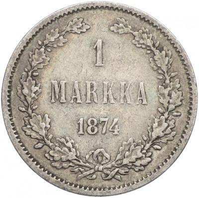 1 марка 1874 года Русская Финляндия