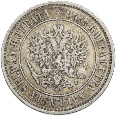 1 марка 1874 года Русская Финляндия