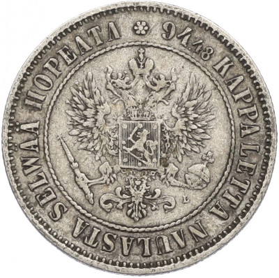 1 марка 1890 года Русская Финляндия