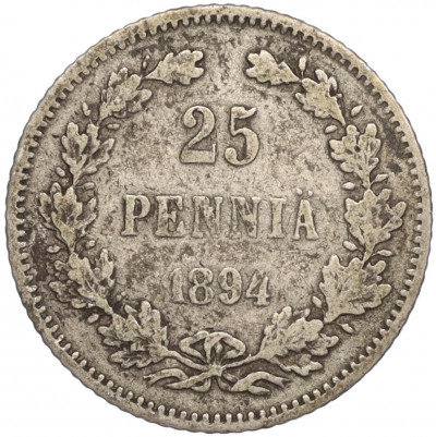25 пенни 1894 года Русская Финляндия