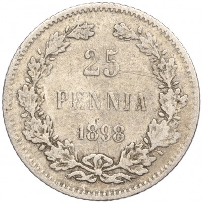25 пенни 1898 года Русская Финляндия