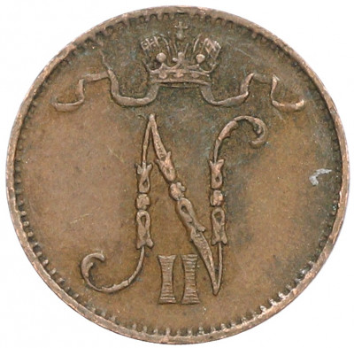 1 пенни 1907 года Русская Финляндия
