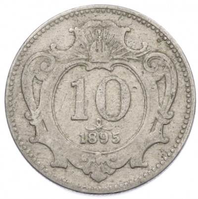 10 геллеров 1895 года Австрия