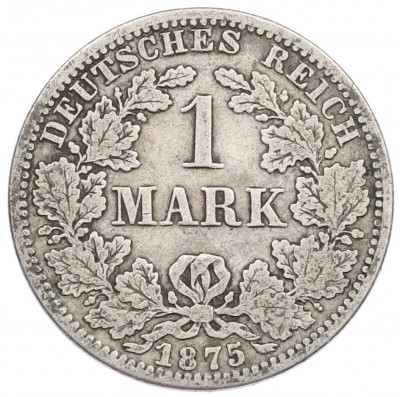 1 марка 1875 года A Германия