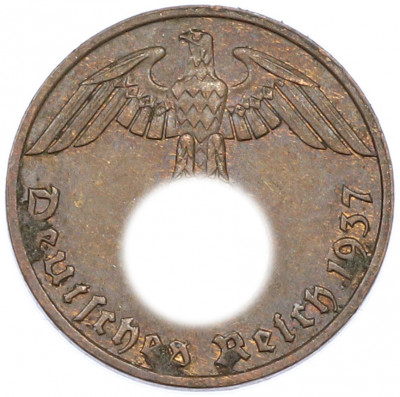 1 рейхспфенниг 1937 года F Германия