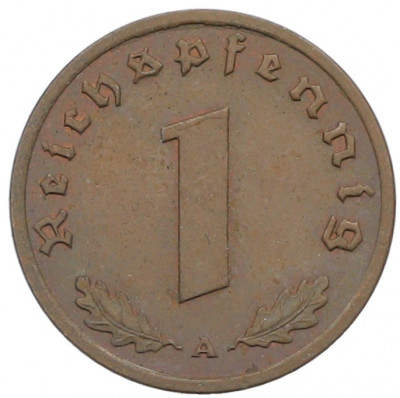 1 рейхспфенниг 1939 года A Германия