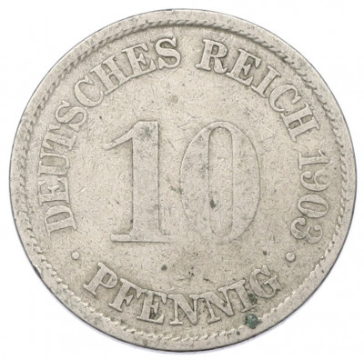 10 пфеннигов 1903 года A Германия