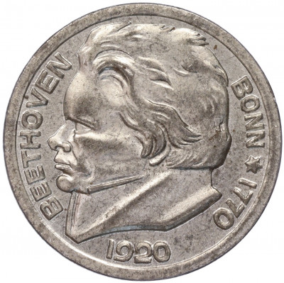 10 пфеннигов 1920 года Германия — город Бонн «Бетховен» (Нотгельд)
