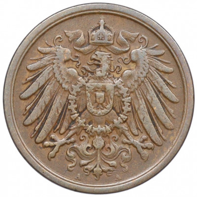 2 пфеннига 1907 года A Германия