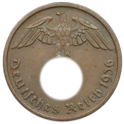 2 рейхспфеннига 1936 года A Германия