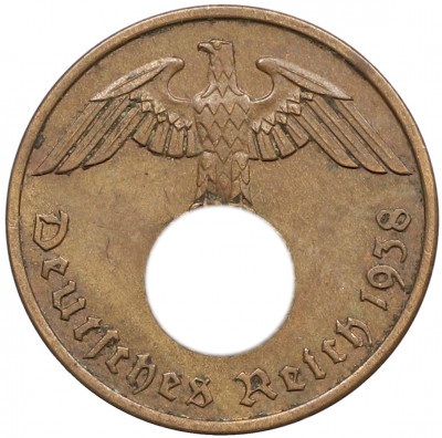 2 рейхспфеннига 1938 года A Германия