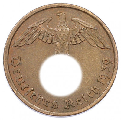 2 рейхспфеннига 1939 года A Германия