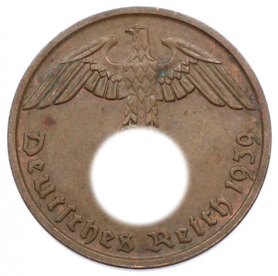 2 рейхспфеннига 1939 года B Германия