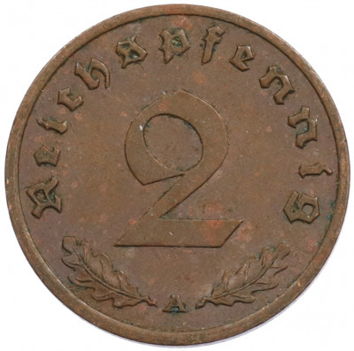 2 рейхспфеннига 1940 года A Германия