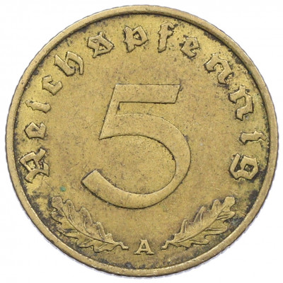 5 рейхспфеннигов 1937 года A Германия