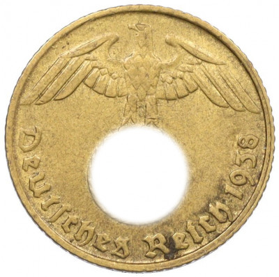 5 рейхспфеннигов 1938 года D Германия