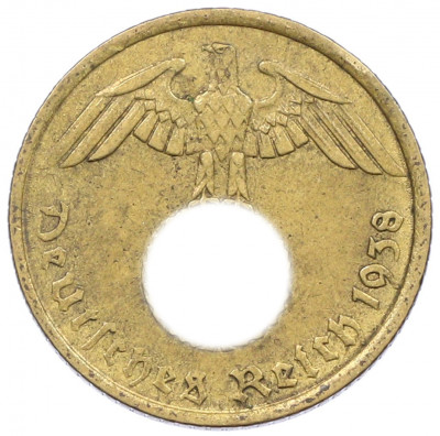 5 рейхспфеннигов 1938 года G Германия