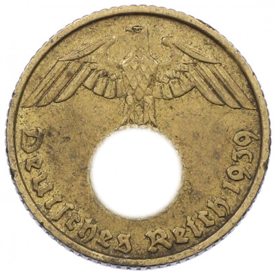 5 рейхспфеннигов 1939 года B Германия