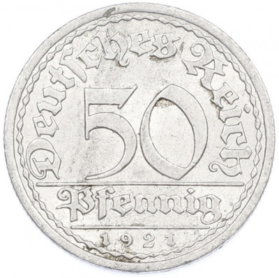 50 пфеннигов 1921 года A Германия