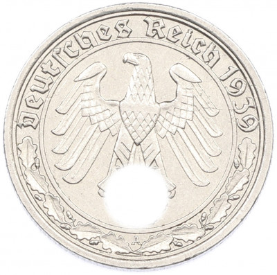 50 рейхспфеннигов 1939 года A Германия