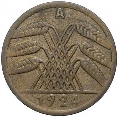 50 рентенпфеннигов 1924 года A Германия