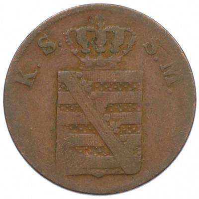 2 пфеннига 1851 года Саксония