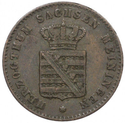 2 пфеннига 1869 года Саксен-Мейнинген