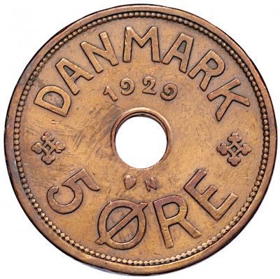 5 эре 1929 года Дания