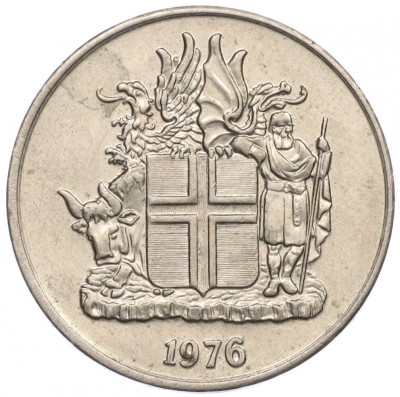 10 крон 1976 года Исландия