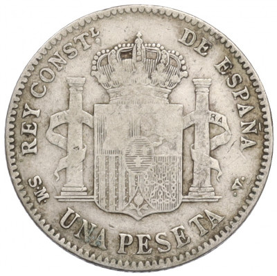 1 песета 1900 года Испания