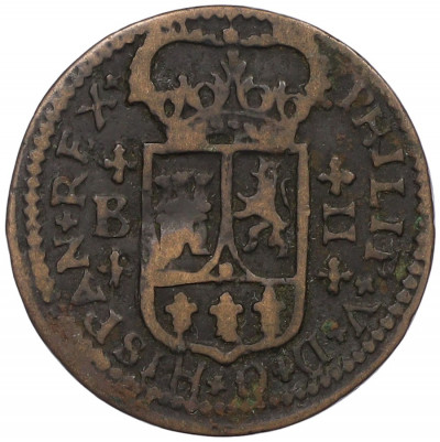 2 мараведи 1720 года Испания (Филипп V)