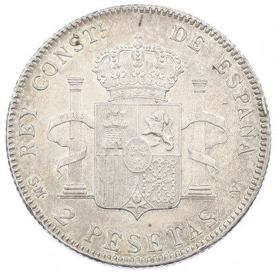 2 песеты 1905 года Испания