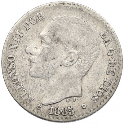 50 сентимо 1885 года Испания