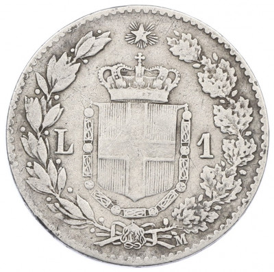 1 лира 1887 года Италия