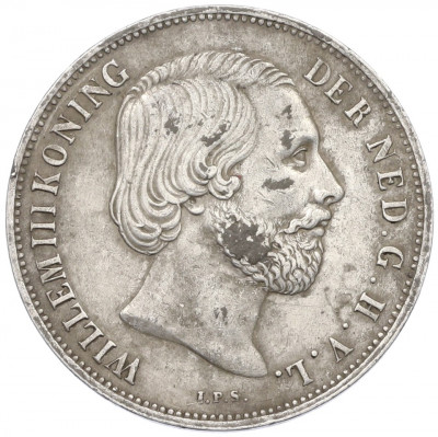 1 гульден 1863 года Нидерланды
