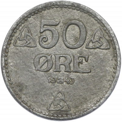 50 эре 1943 года Норвегия