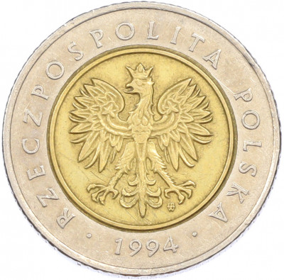 5 злотых 1994 года Польша