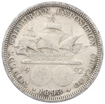1/2 доллара (50 центов) 1893 года США «Колумбийская выставка в Чикаго»